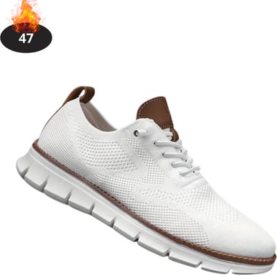 Livano Schoenen Heren - Sneakers - Comfortabel - Casual - Volwassen - Wit - Maat 47