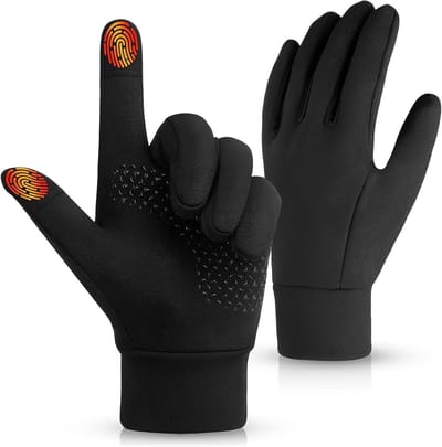 Winddichte thermische handschoenen voor heren en dames - geschikt voor fietsen, hardlopen, wandelen - antislip en comfortabel