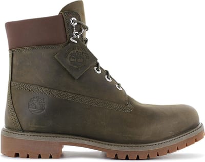 Timberland Premium 6-Inch WP - Heren Winterschoenen Winter Laarzen Boots Leer Oliv-Groen TB0A2AXH901 - Maat EU 45.5 US 11.5