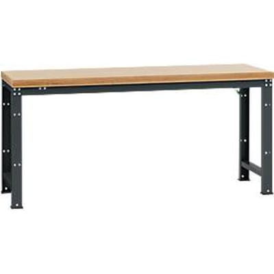 Manuflex werkbank Profi standaard, Tafelblad multiplex B 2000 x D 700, antraciet