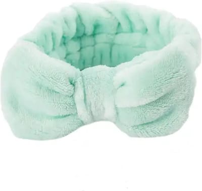 Betty's Cosmetische Hoofdband - Hoofdbanden voor Vrouwen - Hoofdband voor Wassen Gezicht - Elastische Strik Haarbanden - Koraal Fleece Vrouwen - Meisjes Hoofdband voor Make-up - Douche - Sport - Nude