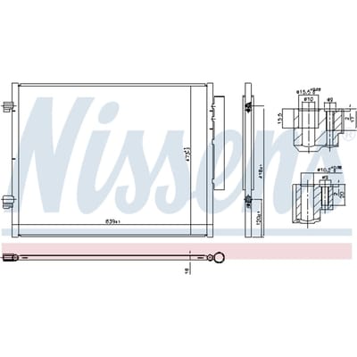 Condensator, airconditioning NISSENS 941066