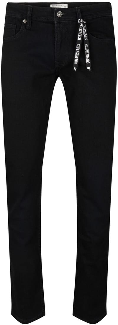 Tom Tailor Denim - TTPIERS SLIM Superstretch Jeans - Maat 28/32 - black denim