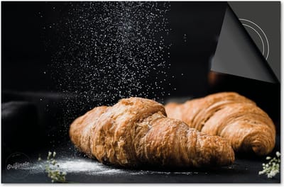 Inductie beschermer 60x60 - afdekplaat inductie mat - Dietrix Kookplaat beschermer - Exclusief - Food - Croissant