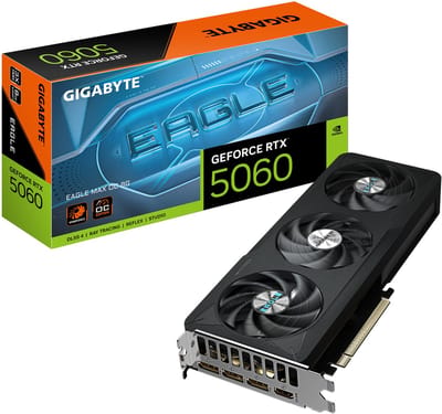 GIGABYTE GeForce RTX 5060 EAGLE MAX OC - 8GB GDDR7 RAM - Grafische kaarten