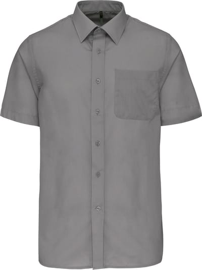 Herenoverhemd 'Ace' korte mouwen merk Kariban Silver maat 5XL
