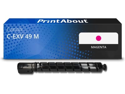 PrintAbout huismerk Toner C-EXV 49 M Magenta Geschikt voor Canon
