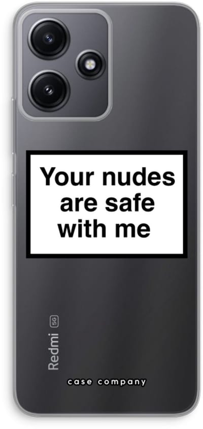 Case Company® - Hoesje geschikt voor Xiaomi Redmi 12 hoesje - Safe with me - Soft Cover Telefoonhoesje - Bescherming aan alle Kanten en Schermrand