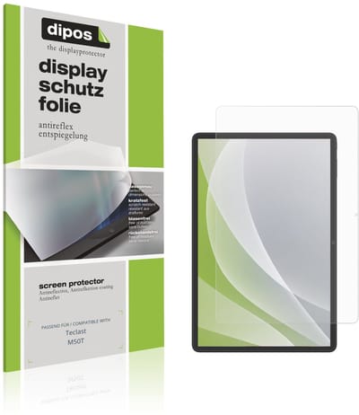 dipos – 2x Matte Beschermfolie geschikt voor Teclast M50T | Krasbestendige & antireflecterende Screenprotector Ultra-Thin