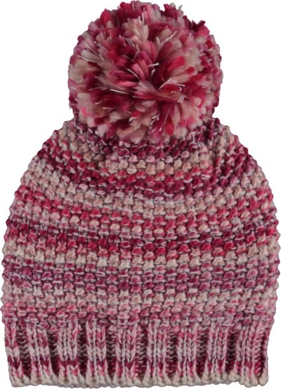 Meisjes Muts Roze met Pompon Maat XS