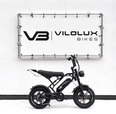 Vilolux Fatbike electrisch - Fatbike V20 Mini - ZWART- Legaal - Rijklaar geleverd - 16 Inch - 2 Jaar garantie - Telefoontasje - Hydraulische remmen - 7 versnellingen - Alarm