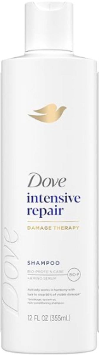 Dove Shampoo Intensive Repair 355 ml (Voordeelpack) – Herstellende Shampoo voor Beschadigd Haar met Bio-Protein Care & Amino Serum