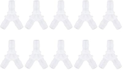 MTTProducts - Aquarium Air Hose Connector - Y-Type 3 Way - Set van 10 - Geschikt voor 8mm Air Hose - Duurzaam en Flexibel - Ideaal voor Aquaria