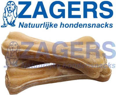 Zagers natuurlijke hondensnacks buffelhuid 5 stuks - 16 cm