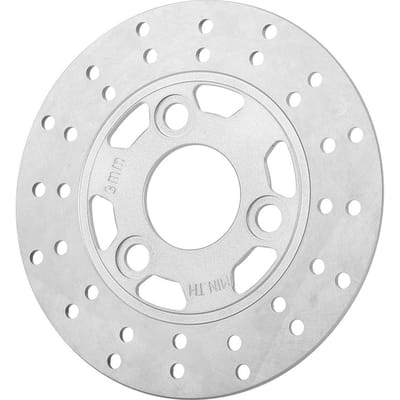 Motorfiets 3-bouts patroon 155 mm schijfremrotor voor GY6 scooter, bromfiets, Z50, Z50A, Z50J en DR11 white
