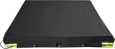 Aanhangerafdekking - Trailerhoes Waterdicht - Bescherming Transport - 420D Oxford Weefsel - 214 x 122 x 13 cm - Zwart