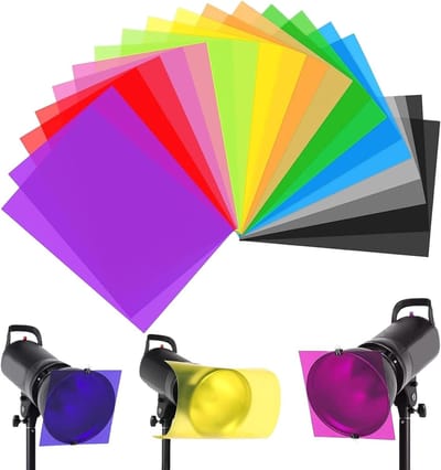 Kleurcorrectiegels voor Fotografie en Verlichting - 20 Stuks Transparante Filters voor Studio en LED Verlichting