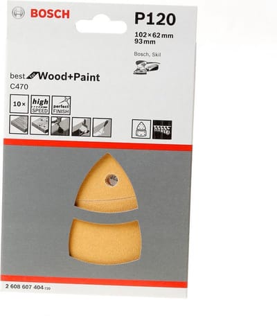 Bosch 10x Expert C470 schuurpapier met 11 gaten voor multi-schuur...