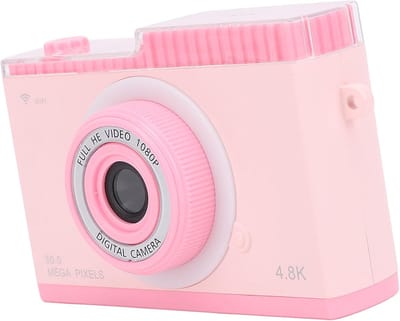 Retro Compact Digital - Camera 48M 1080P 8X Zoom met MP3-weergave Filters Frames Scherm voor fotografieliefhebbers - met 32 ​​GB geheugenkaart (Roseate)