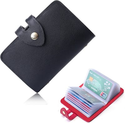 Pasjeshouder - Geschikt voor 12 pasjes - Creditcardhouder - Pasjeshouders - Voor mannen en vrouwen - Simpel design - Zwart