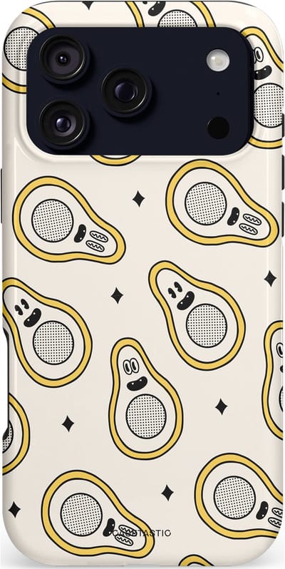 Casetastic hoesje geschikt voor Apple iPhone 17 Pro Max - MagSafe - Dubbellaagse bescherming - Vegycado - Fashion Case - Wit Lichtgrijs Beige Goud