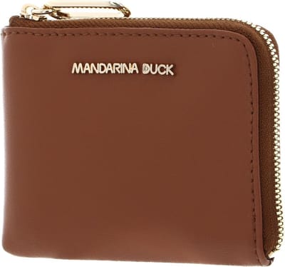 MANDARINA DUCK Leren Portemonnee Luna Wallet Caramel Cafe Bruine