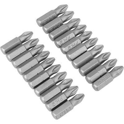 20 Delen Elektrische Schroevendraaier Bit Set Antislip S2 Staal Kruis Magnetische Boorbits PH2 x 25mm
