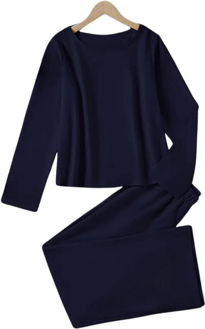 Livano Linnen Broek Dames - Zomerbroek - Volwassenen - Lange Broek - Pantalon - Strandbroek - Zomer - Ibiza Stijl - Marineblauw - Maat S