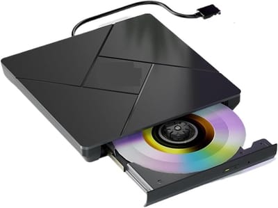 Externe Blu-ray drive - Optische drive USB - Films kijken - Stil lezen - 140 mm - Zwart