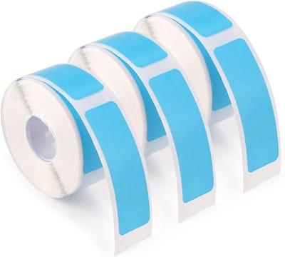 Thermische Etikettenpapier voor Labelmakers - 3 Rollen van 12 x 40mm, Waterdichte Zelfklevende Labels voor Thuis, Kantoor en School - 480 Labels in Totaal