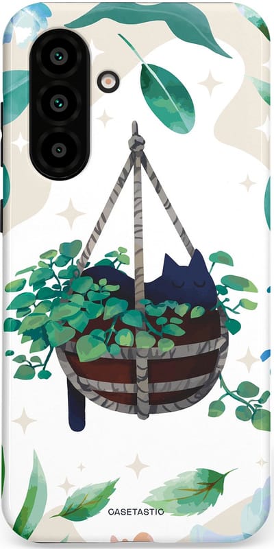 Casetastic Hoesje Geschikt voor Samsung A56 / A36 - Stijlvolle Beschermende Duo-layer Case - Hangkat