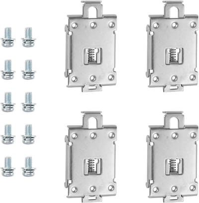Bevestigingsclips voor halfgeleiderrelais - 4 stuks, robuuste relaishouder voor 35 mm DIN-rail, ideaal voor elektrische montage en installatie