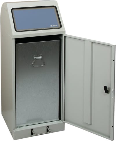 Stumpf afvalscheiding Flex-M lichtgrijze binnenemmer 70l + voethe...