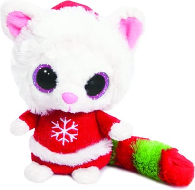 Schattige Yoohoo Pammee Fennec Wannabe Mrs. Claus Knuffel 12,5 cm