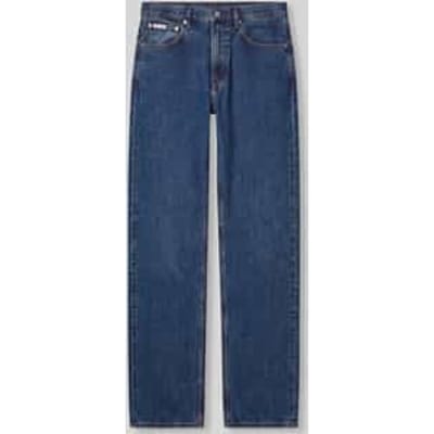 straight fit jeans van puur katoen in 5-pocket-design