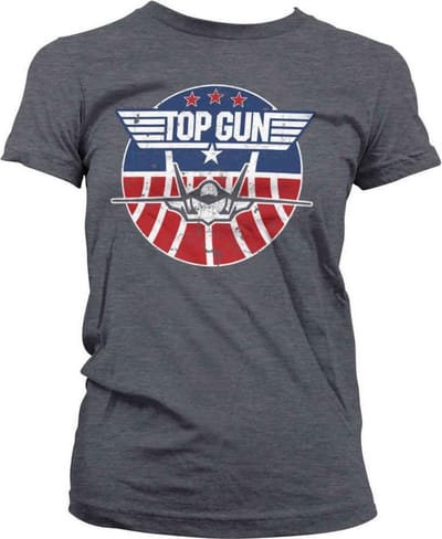 Top Gun Dames Tshirt -S- Tomcat Grijs