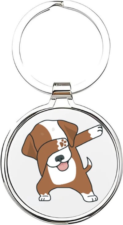 Akyol - Hond Sleutelhanger - honden - honden liefhebbers - dieren liefhebbers - puppy - huisdieren sleutelhanger - 4 x 7,5 CM