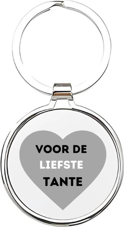 Akyol - voor de liefste tante Sleutelhanger - Tante - de liefste tante - tante sleutelhanger - sleutelhanger - sleutelhanger voor tantes - familie sleutelhanger - verjaardagscadeautje - cadeau voor de liefste tante - aunt - cadeau - 4 x 7,5 CM