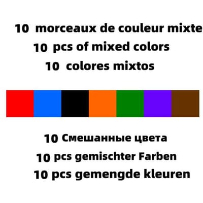 10 pièces Briques MOC Cheveux Féminins Queue de Cheval Haute Idéal Pour Figurine 4CM Portant Tête de Fille Composants de Corps Pièces Jointes DIY Blocs de Construction Jouets pour Enfants