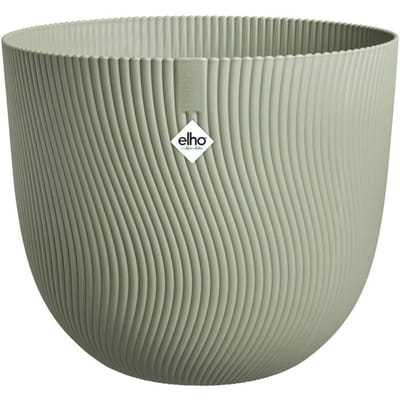 Elho Sereh Rond 60 - Grote Bloempot voor Binnen & Buiten - 100% Gerecycled Plastic - Ø 59 x H 50.6 cm - Scandinavisch groen