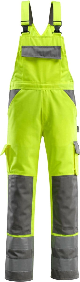 Mascot Safe Compete Amerikaanse overall met kniezakken 07169-470 - hi-vis geel/antraciet - C44 - 82