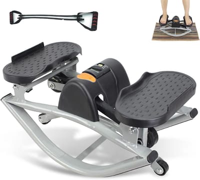 Fitness Stepper - Mini Stepper Thuistrainer - Benen Trainen - Laterale Schommelbeweging - 53 x 27 x 28 cm