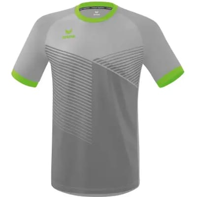 Erima Mantua Shirt Korte Mouw Kinderen - Green Gecko / Silver Grey | Maat: 128