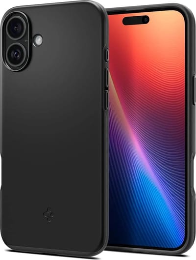 Spigen Geschikt voor Mag Apple iPhone 16 Plus - Thin Fit - Geschikt voor Mag - Back Cover Hoesje - Cover Zwart