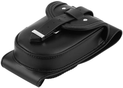 Dailygoods- Motorbrandstoftanktas Echt Leer - Zwart - Bevestigingsgesp - Voor Sportster XL 883/1200 - 100% Gloednieuw - Lichtgewicht 341 g - Motorfiets Tas