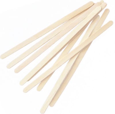 NatureStar wegwerp houten roerstaafjes 14 cm BIO 1000 stuks in handige hygiënische (dispenser)doos