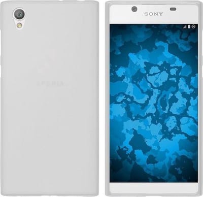 Wit mat transparant siliconen tpu hoesje Geschikt voor Sony Xperia L1