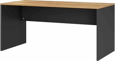 Bureau Ivory Grafiet Eiken - 158x79cm - Hoogte 75 cm