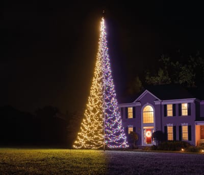 Fairybell Luminous Switch - LED Kerstboom voor buiten in de vlaggenmast - 8 meter - 3000 LEDs - Warm wit en/of Multicolor