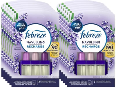 Ambi Pur Elektrische Geurverspreiders 3Volution Navulling Lavendel - Voordeelverpakking 12 stuks